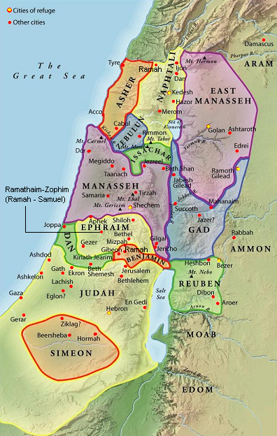A terra das doze tribos de Israel