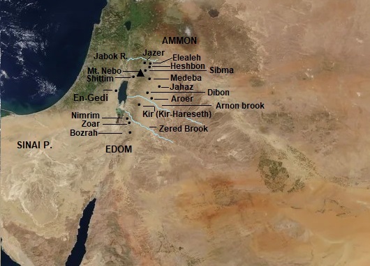 Cidades de Moabe Terra de Moabe