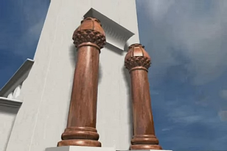 Colunas de bronze do templo de Salomão