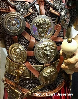 Soldado romano com fáleras na armadura Soldado romano com fáleras na armadura