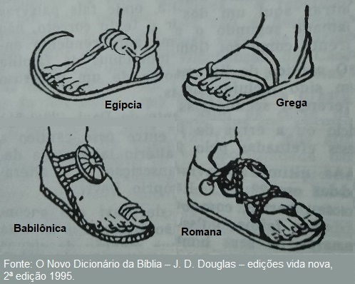 Tipos de sand&aacute;lia nos tempos b&iacute;blicos
