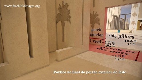 As medidas dentro do port&atilde;o oriental