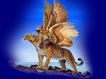 Leopardo com asas