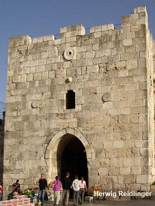 Portão de Herodes em Jerusalém