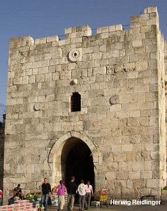 Portão de Herodes em Jerusalém