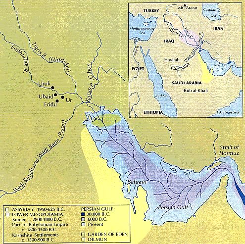 mapa-Jardim do Éden