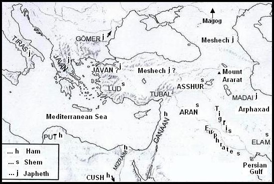 Descendants of Noah’ sons