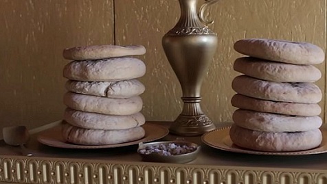 Utensílios do templo – a mesa com os pães