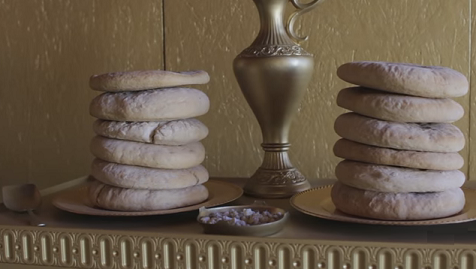Utensílios do templo – a mesa com os pães