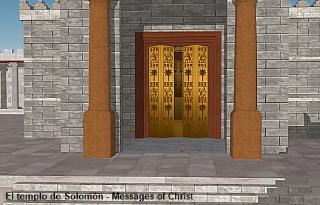 As portas do exterior do templo