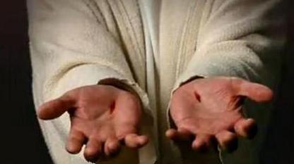 Jesus mostra as mãos a Tomé