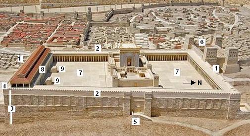 Vista do templo de Herodes
